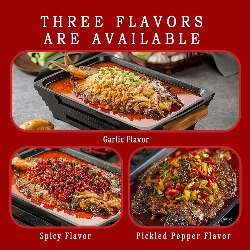 Tianchu 1KG Wholesale Halal Pickled Pepper Grilled Fish Seasoning Condiment Spicy Sauce Boiled Fish Seasoning for Food Cooking