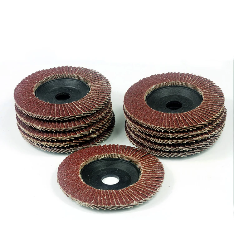 Polishing stainless steel 4inch 115mm flap disc 40 grit 80grit 120grit aluminum oxide material flap disc price