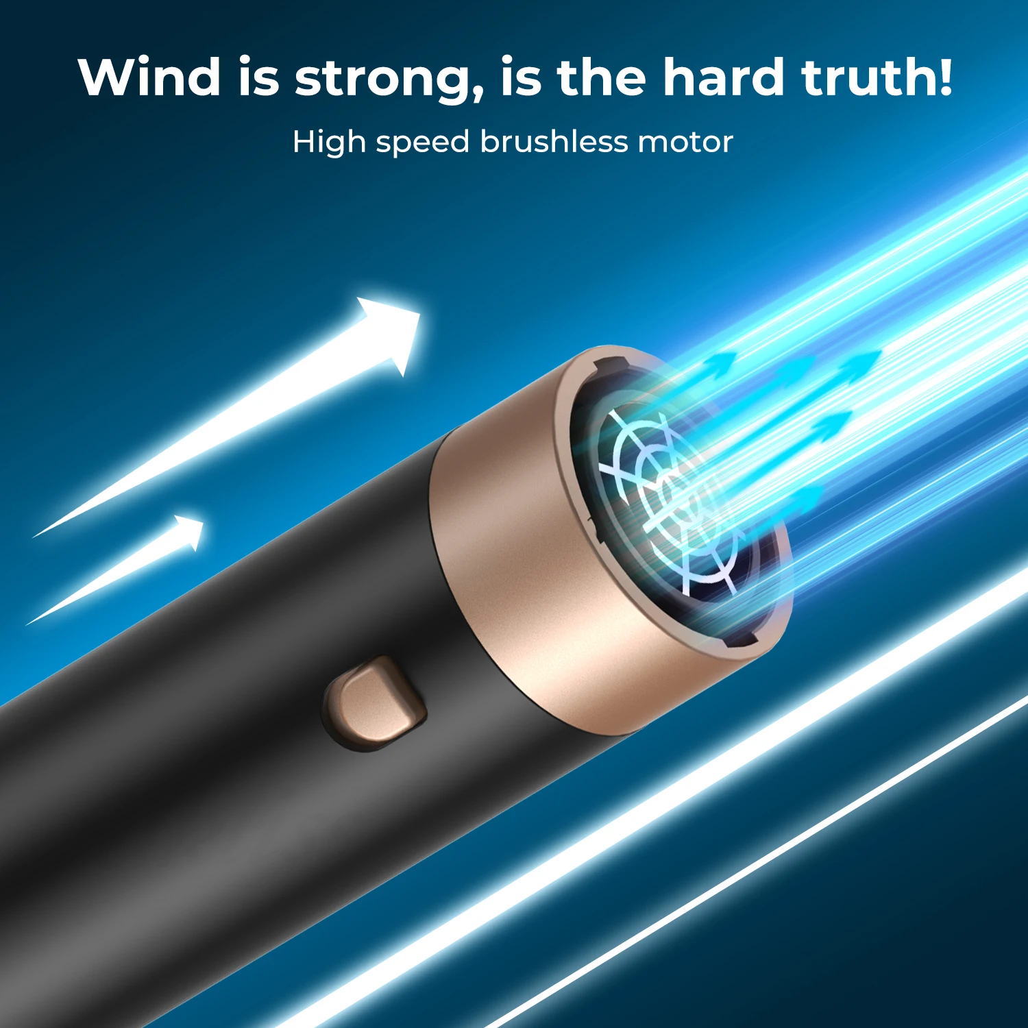 Efficient 6-in-1 hair dryer brush blow dryer and hot air styler designed for versatile styling with minimal noise disturbance