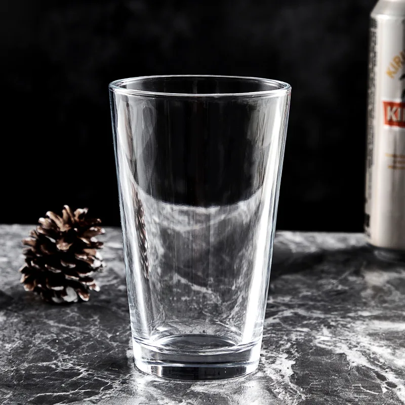 Пользовательский логотип 16 oz стеклянные пивные кружки оптом питьевое стекло