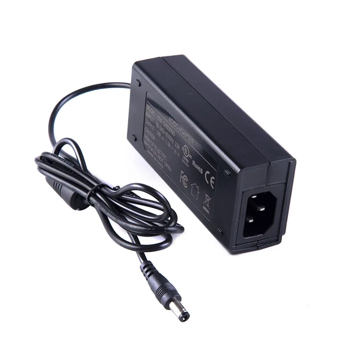 Black Desktop ac/dc power adapter 24v 1a power adapter 24 volt 1 amp power supply adaptor for electronic instrumentation