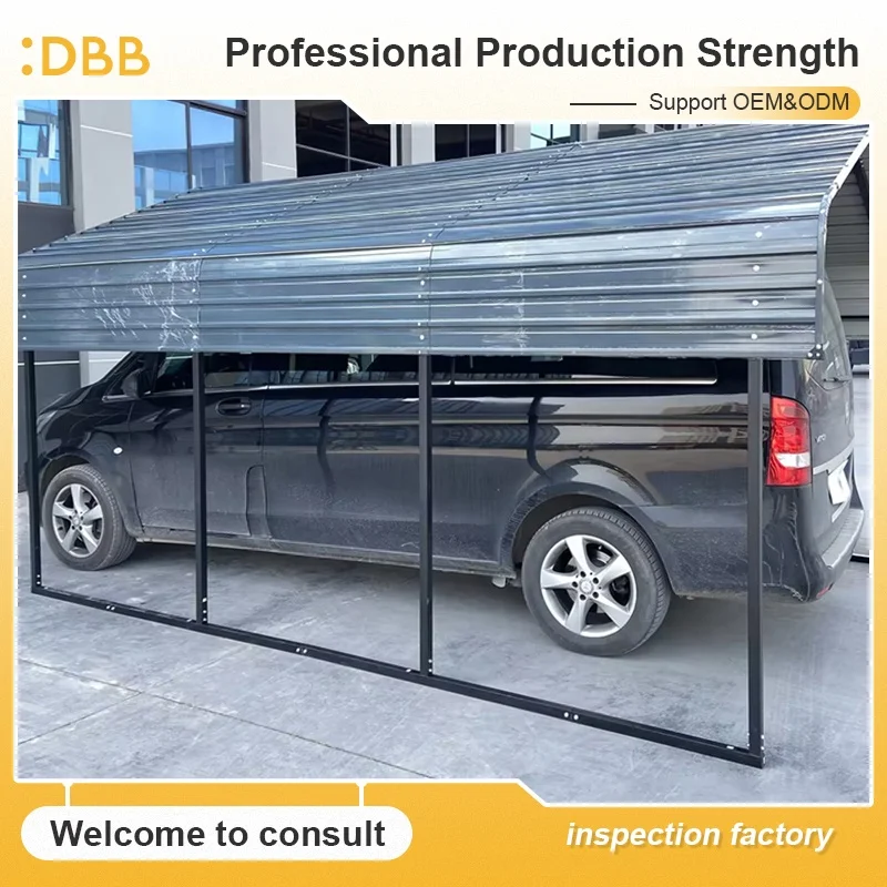 Best Selling Waterproof 20Ft Carport Gable Roof Temporary Car Shelter Portable Car Shade Canopy