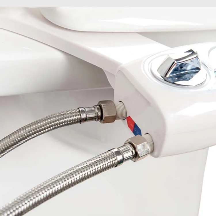 Wholesale Dual Nozzle ABS Toilet Bidet For Bathroom Self Cleaning Nozzle Fresh Water Cheap Simple Bidet