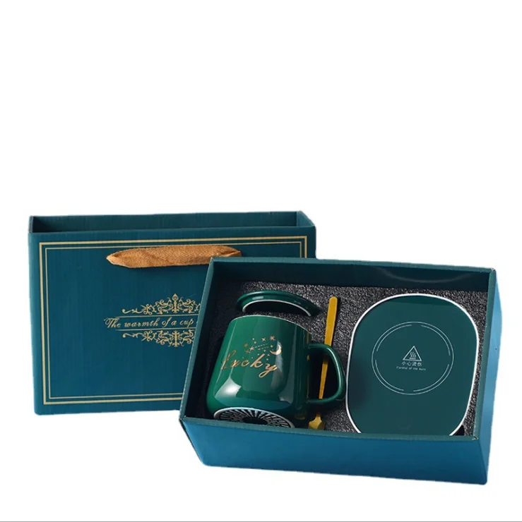 55 degree constant temperature cup ceramic coffee warm cup intelligent heating coaster insulation water cup base