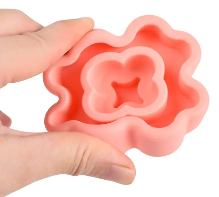 Stacking Nesting Circle Toy Soft Building Rings Stacker Teethers Squeeze  Early Educational Learning Stacking Toys For Baby