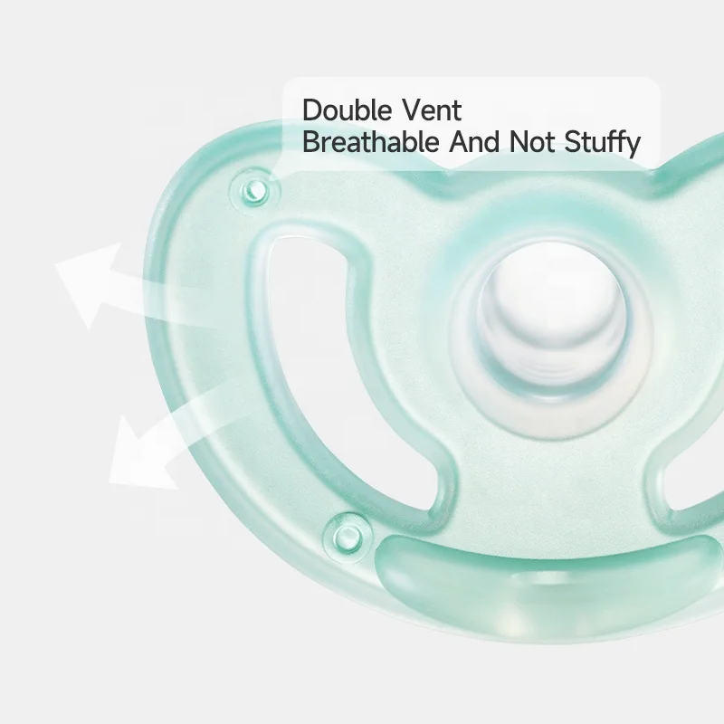 Accept Custom Baby Silicone Pacifier Reusable Food Grade Safety Silicone Soother Colourful Baby Day Night Dummy Pacifier