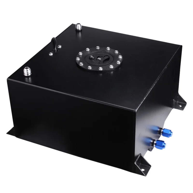 Aluminum 40L Fuel Surge Tank Fuel Cell Can Foam Inside Buffer Can Gasoline Universal Wholesales