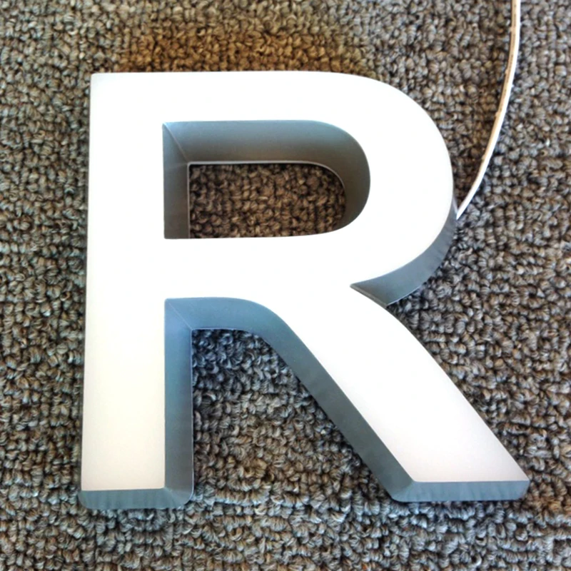 Factory price custom frontlit & backlit logo alphabet channel light led backlit letter sign for advertising