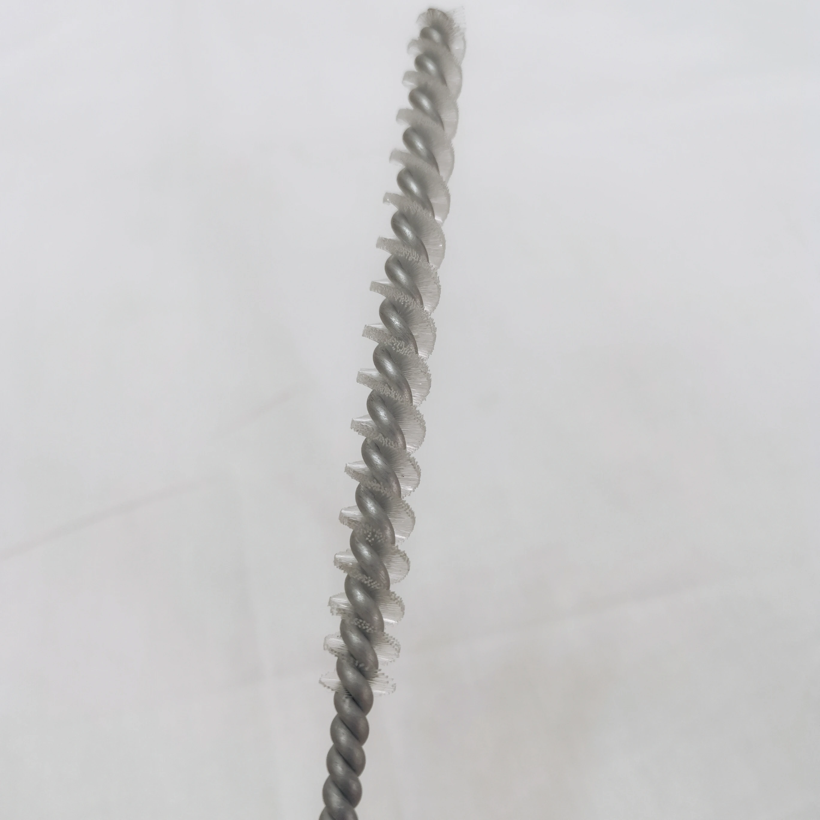 230mm stainless steel straw brush for bamboo silicone stainless steel straw cleaning brush