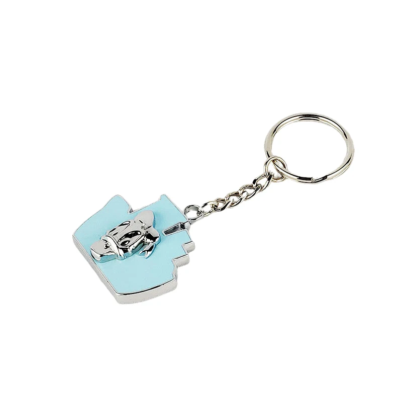 China Cheap Brand Keys Initial Laser Engravable Custom Soft Enamel Keychains