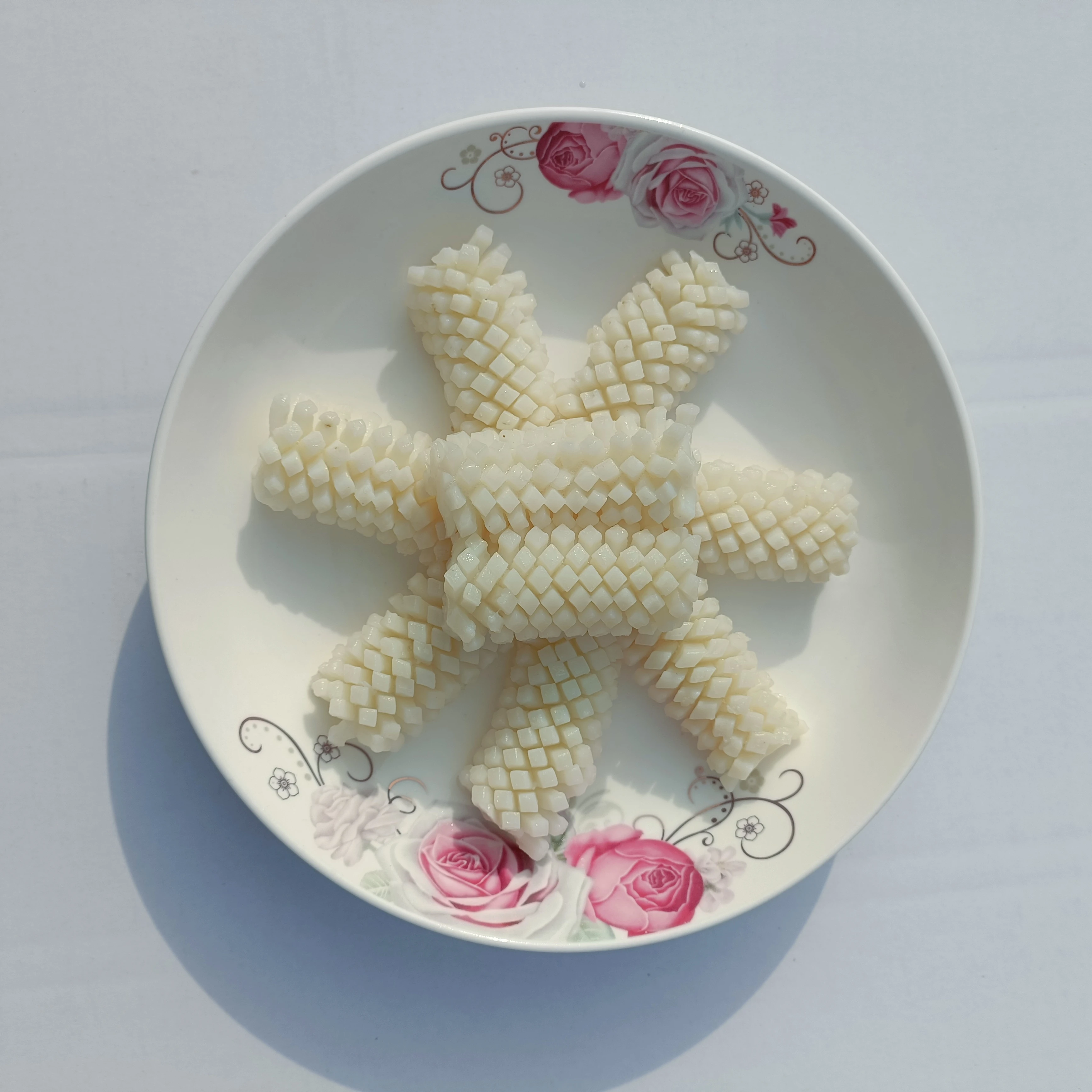 Promotional Various Seafood Fish Frozen Squid flower Octopus Flower Cut from China Pineapple-cut