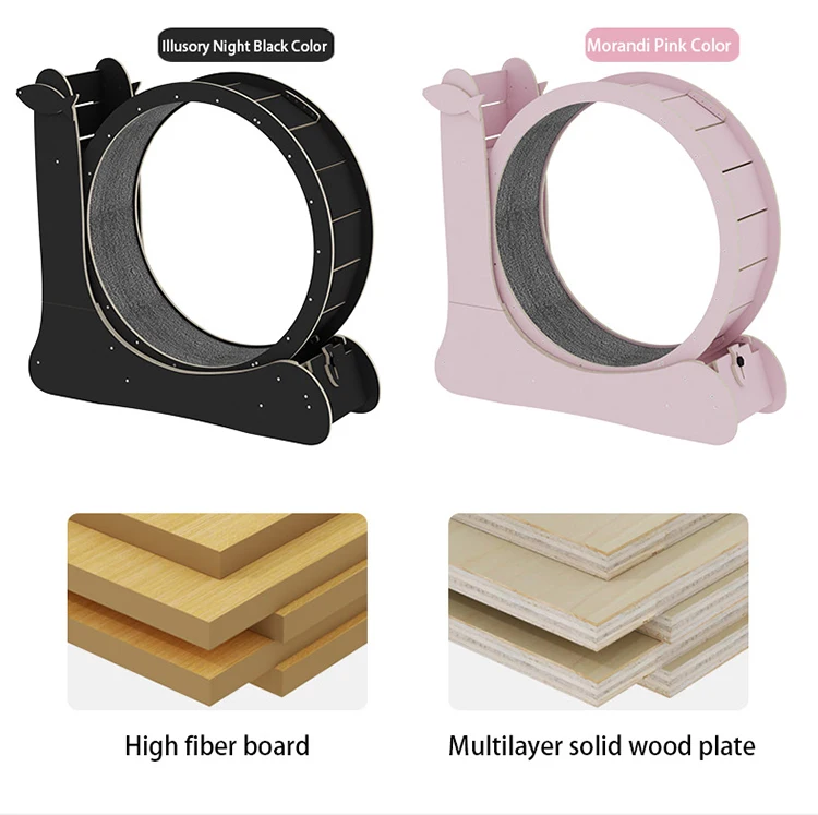 Catsoul Pet Toys Wheel Cat Climbing Frame Cat Circle Track Running Wheel Treadmill For Exercise Running Wooden