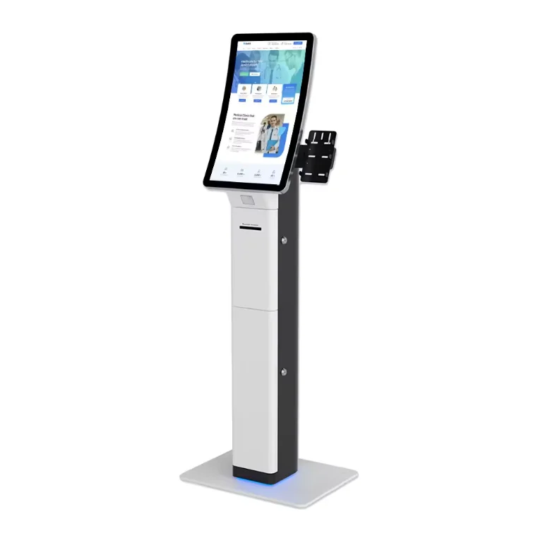 21.5-Inch Self-Service Payment Kiosk Touch Screen SDK Card Reader Ticket Dispenser Queue Calling System Bill Printing Kiosk