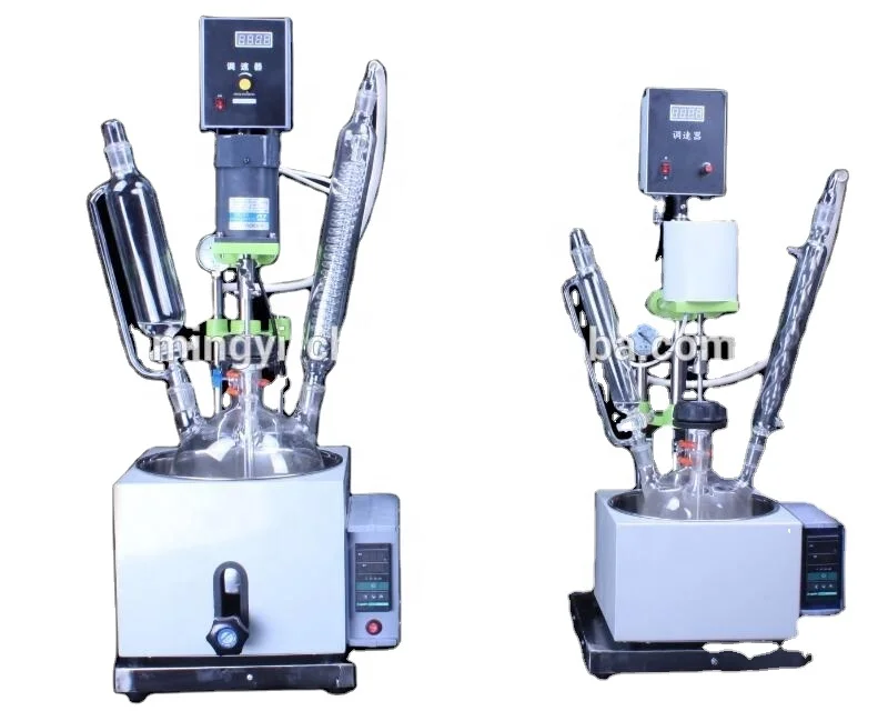 Lab Chemical 5 L glass Reactor with CE confirm