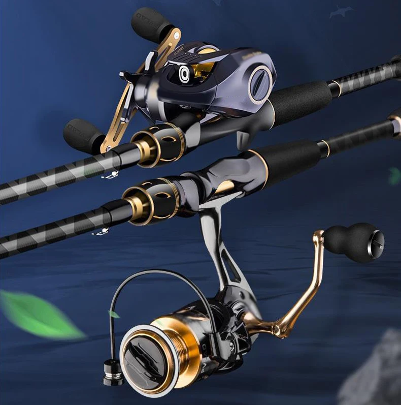 Alocs M/MH 2 Section Ultra Light vara de pesca Travel Beach Casting Spinning Rod Carbon Fiber Carp Fly Fishing Pole Rods
