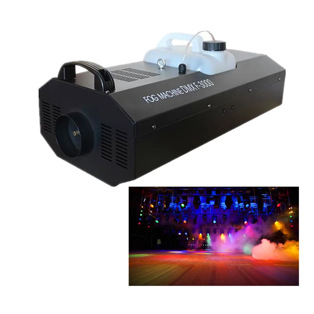 Профессиональное сценическое оборудование dj DMX512/пульт дистанционного управления 3000 Вт дымовой генератор тумана