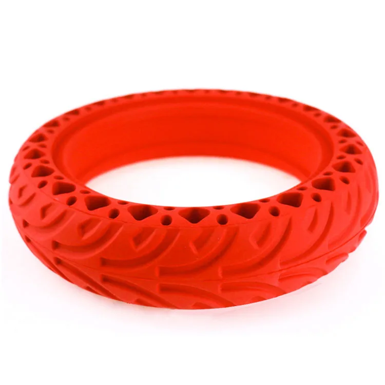 Dropships Color Rubber 8.5 inch honeycomb solid tire for xiaomi m365 scooter and PRO electric scooter parts 8 1/2*2 Red Tyre