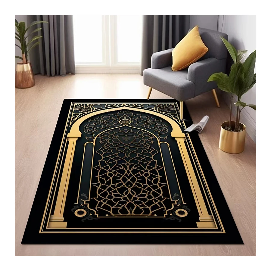 Fashionable New Design Easy-to-Clean soft Muslim Prayer Mat for Worship