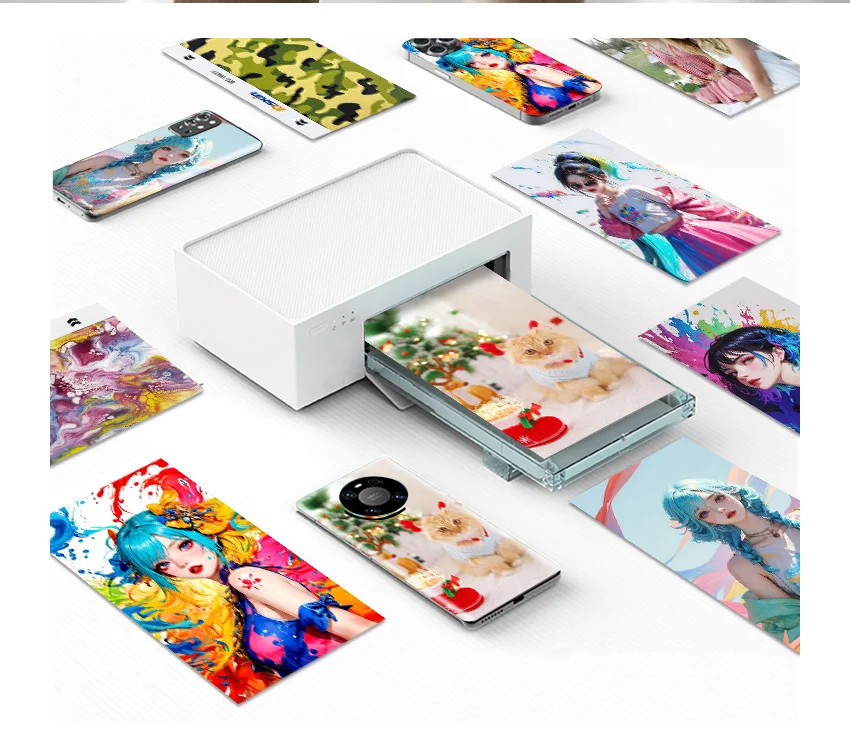 DIY Portable Mini Photo Printer: Print and Use as Phone Back Sticker, Easily Capture Memorable Moments