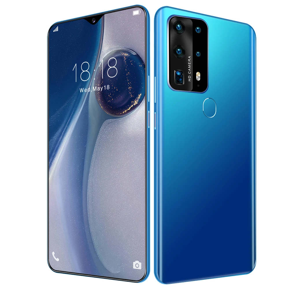  Недорогие ультратонкие смартфоны P40 Pro + с экраном 6 7 дюйма смартфон разблокировкой по лицу сотовый телефон двумя
