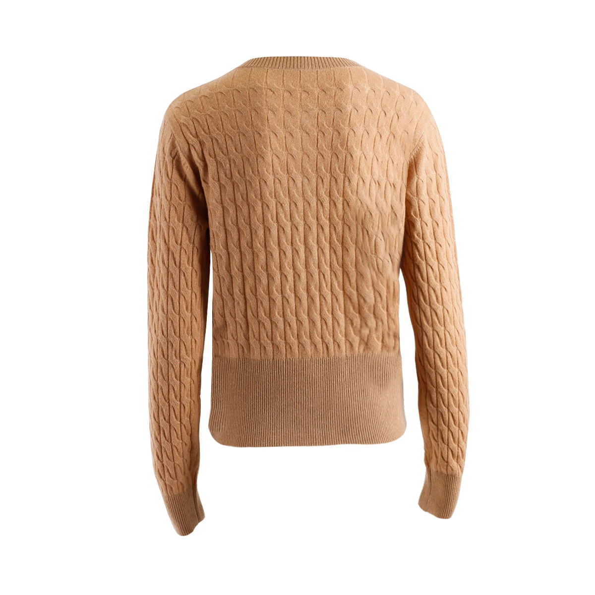 Popular Women Cashmere Sweater Mock Neck Knit Top Cable Button Knit Pullover