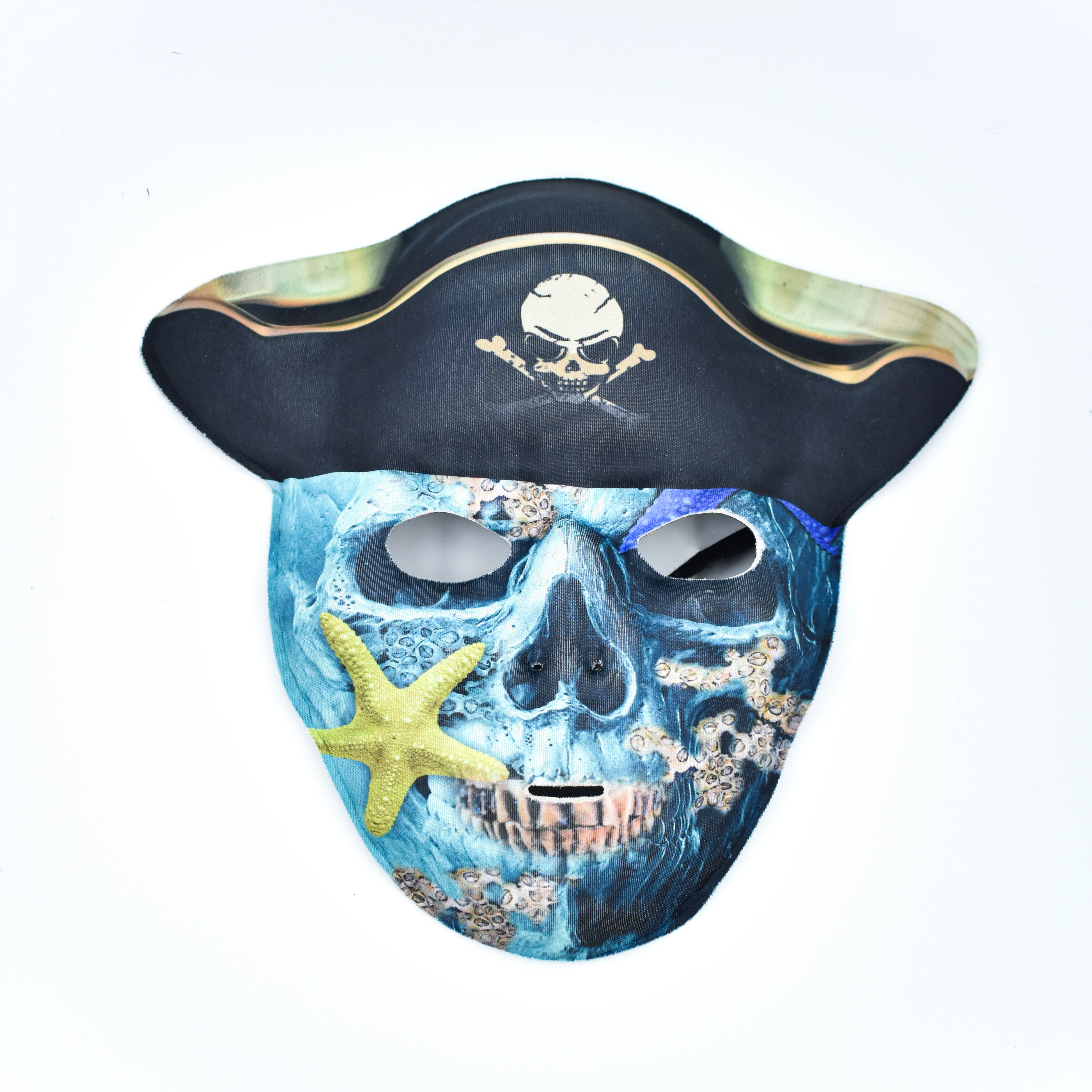 Custom Halloween Pirate Horror Green Party Mask Carnival Masquerade Dance Cosplay Props