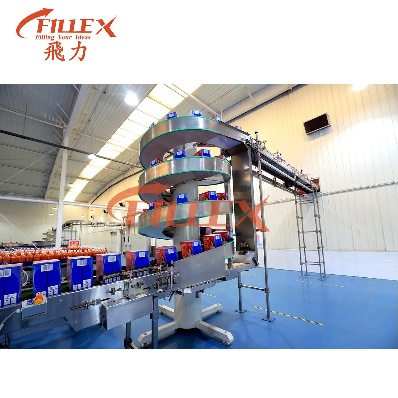 Vertical Spiral Elevator Lifter Screw Conveyor Price for Box Carton Handling