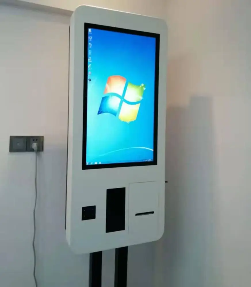 Fast Food Restaurant 27 32 Inch Touch Self Service Order parking payment Kiosk for Payment