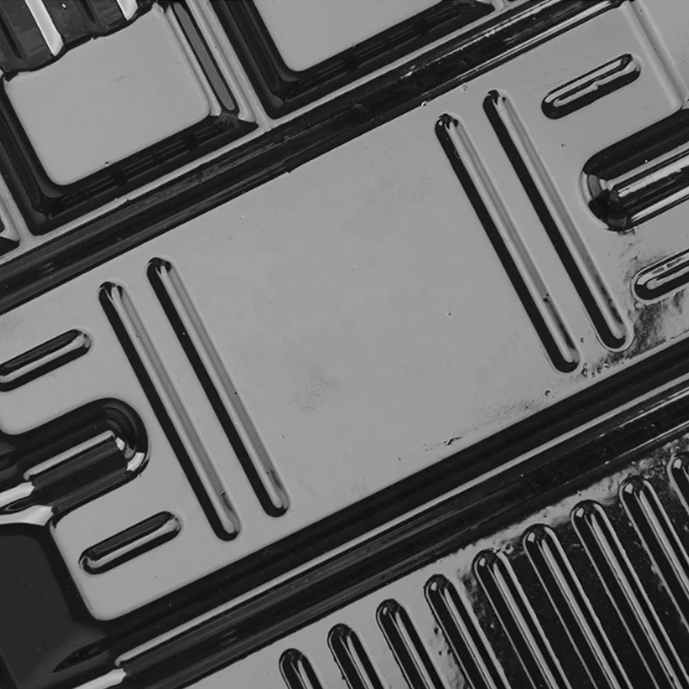 Best selling black RPET/PET biodegradable fruit and carrot tomato  disposable plastic vegetable tray