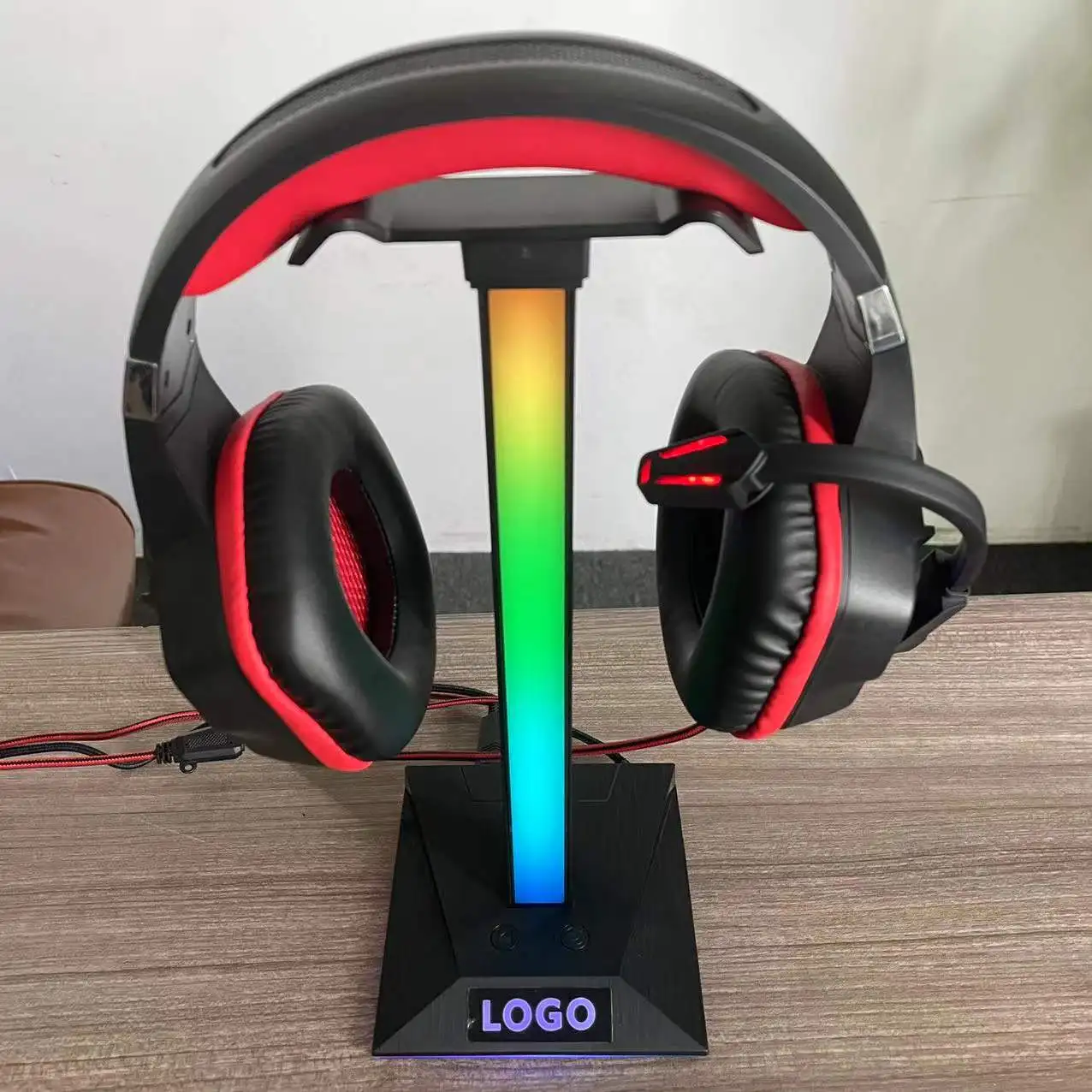 RGB Gaming Headset Headphone Holder Stand for Computer Laptop PC and PS4 Gaming Headset