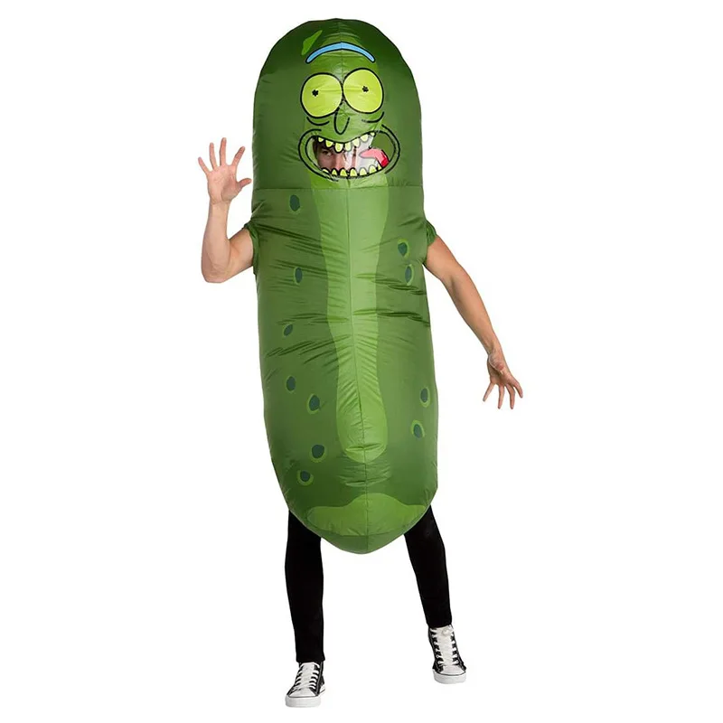 Hot Style Festival Performance Free Size Polyester cute whimsy cucumber Inflatable Costume suit