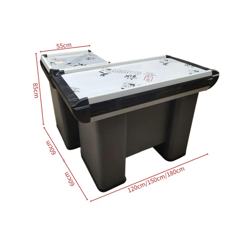Store Supermarket Checkout Counter Shop Cashier Booth Removable Cashier Counter Table For Sale