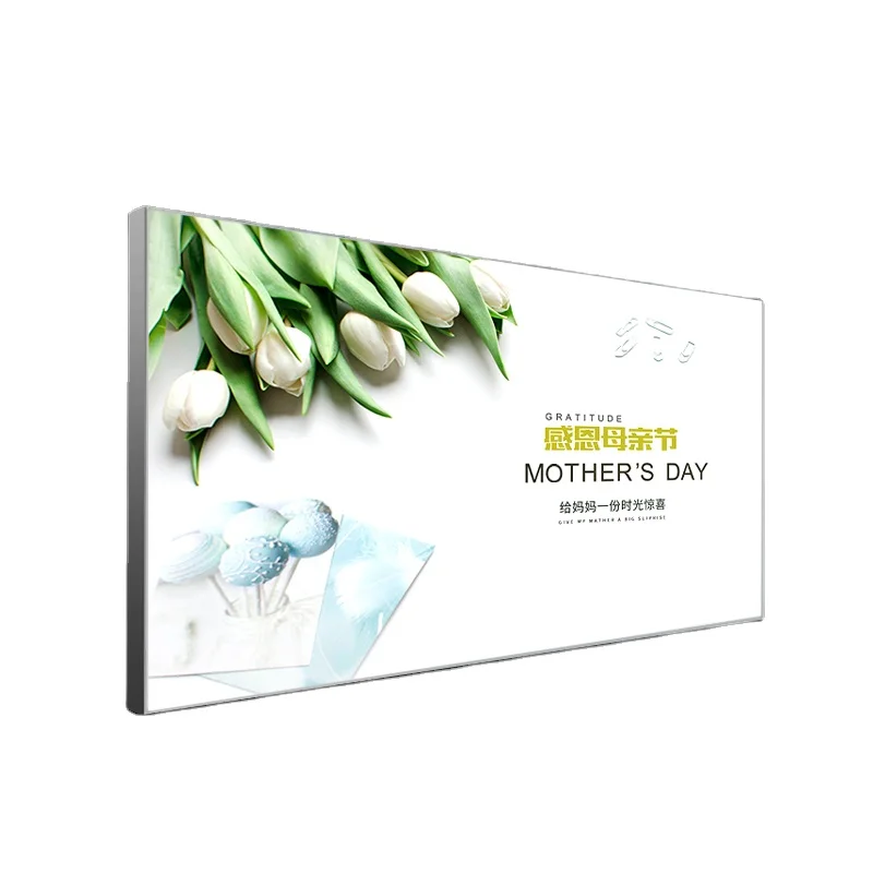 
Aluminum frame diffuser light box frameless customized led direct led backlight sign light box for advertising 