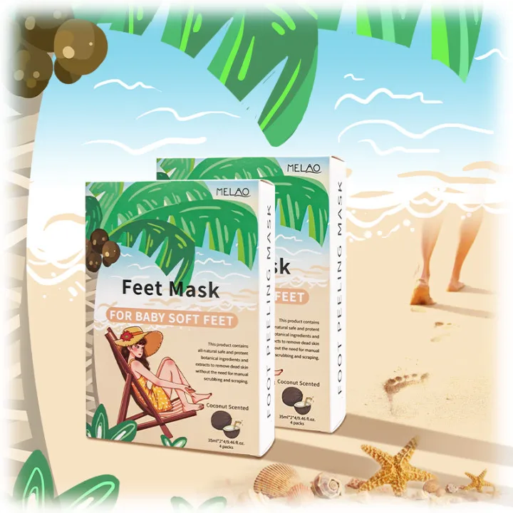 Private Label Feet Mask Socks Dead Skin Remove Exfoliating Moisturizing Peeling Foot Mask For Dry Skin