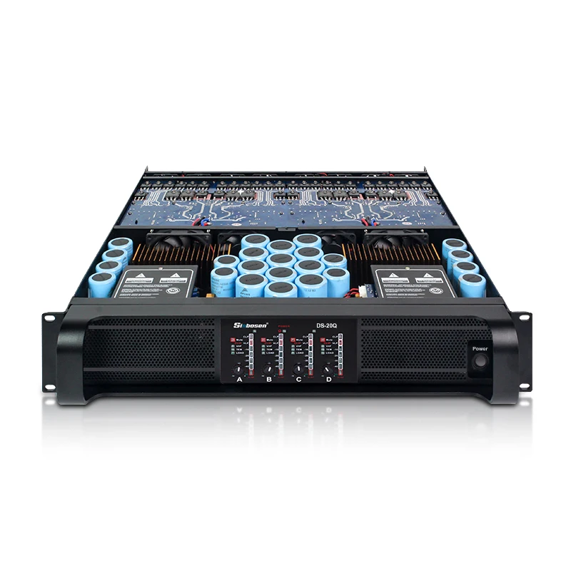DS-20Q sound  dj class td 4 channel subwoofer 2000 watts power amplifier audio