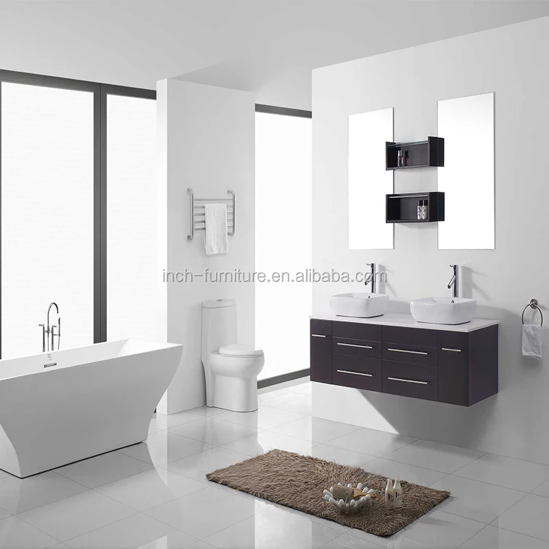 Resin double sink design melamine cupboards replacing 48 bathroom vanity and cabinet