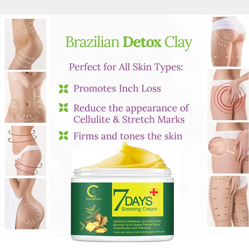 Имбирный крем для похудения 50 мл ускоряет сжигание жира горячий гель укрепляет талию формирует фигуру