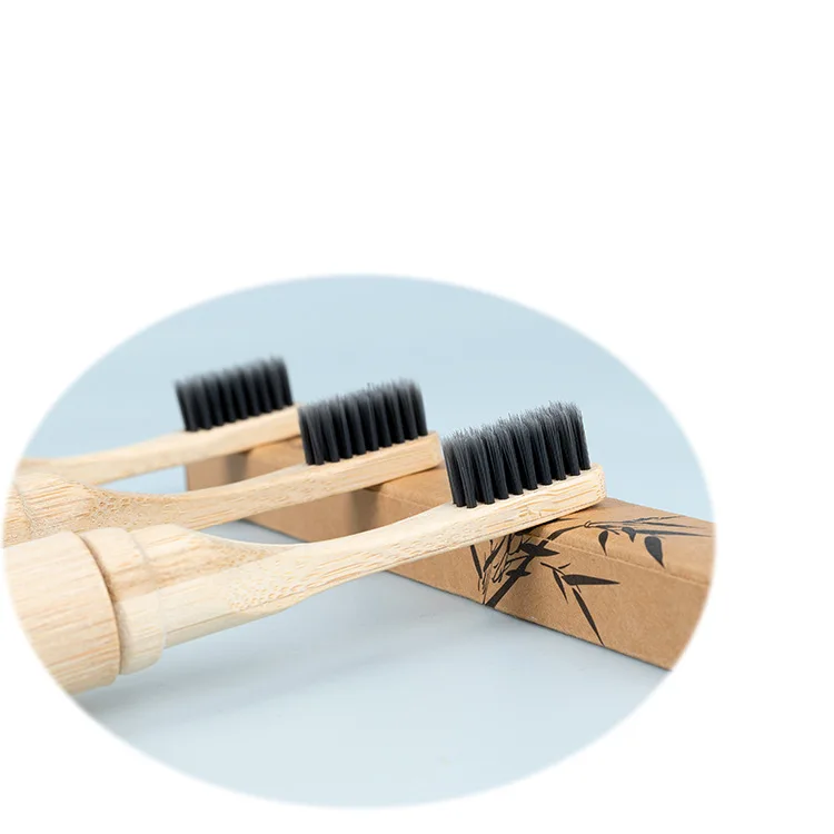 Wholesale Custom 100 % Natural Travel Bamboo Soft Toothbrush Product Set with Case Holder for Adult Children Baby kids