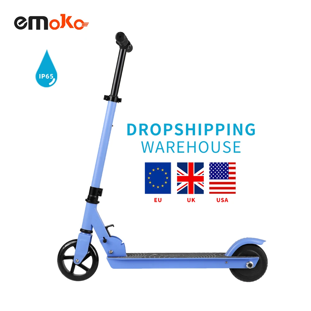 Emoko dropshipping EU UK warehouse cheap children electric scooter child Q2 5 inch 24V 2Ah kick scooter for kids