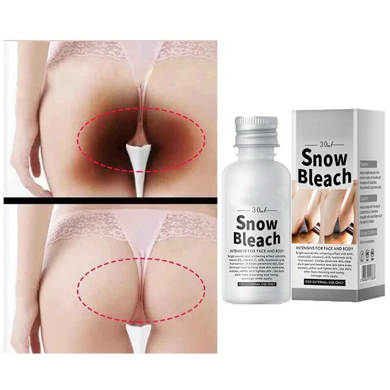 Black Skin Whitening Bleaching Cream  Snow Bleach Cream for Underarm Armpit Knee Moisturizing Brighten Body Lotion