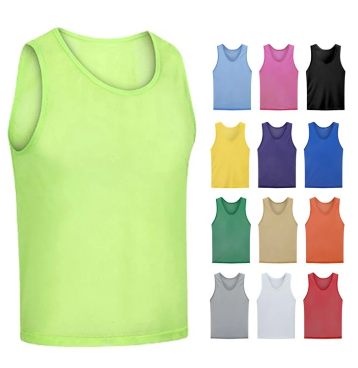 Wholesale cheap adult scrimmage soccer training pinnies