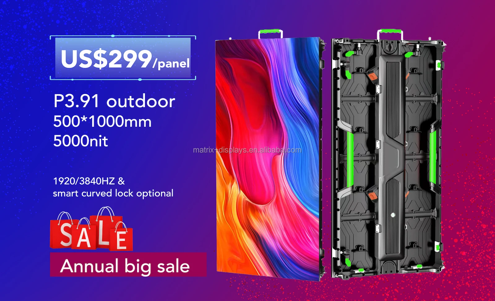 P2.6 P3.9 P4.8 indoor  outdoor stage background led digital screen