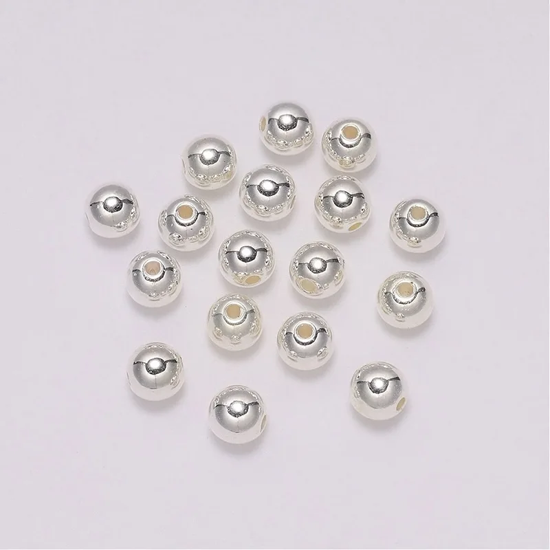 10mm ABS With Hole Venetian Pearl  Multi Color Plastic Round Loose Beads For DIY Garment Jewelry Accessories