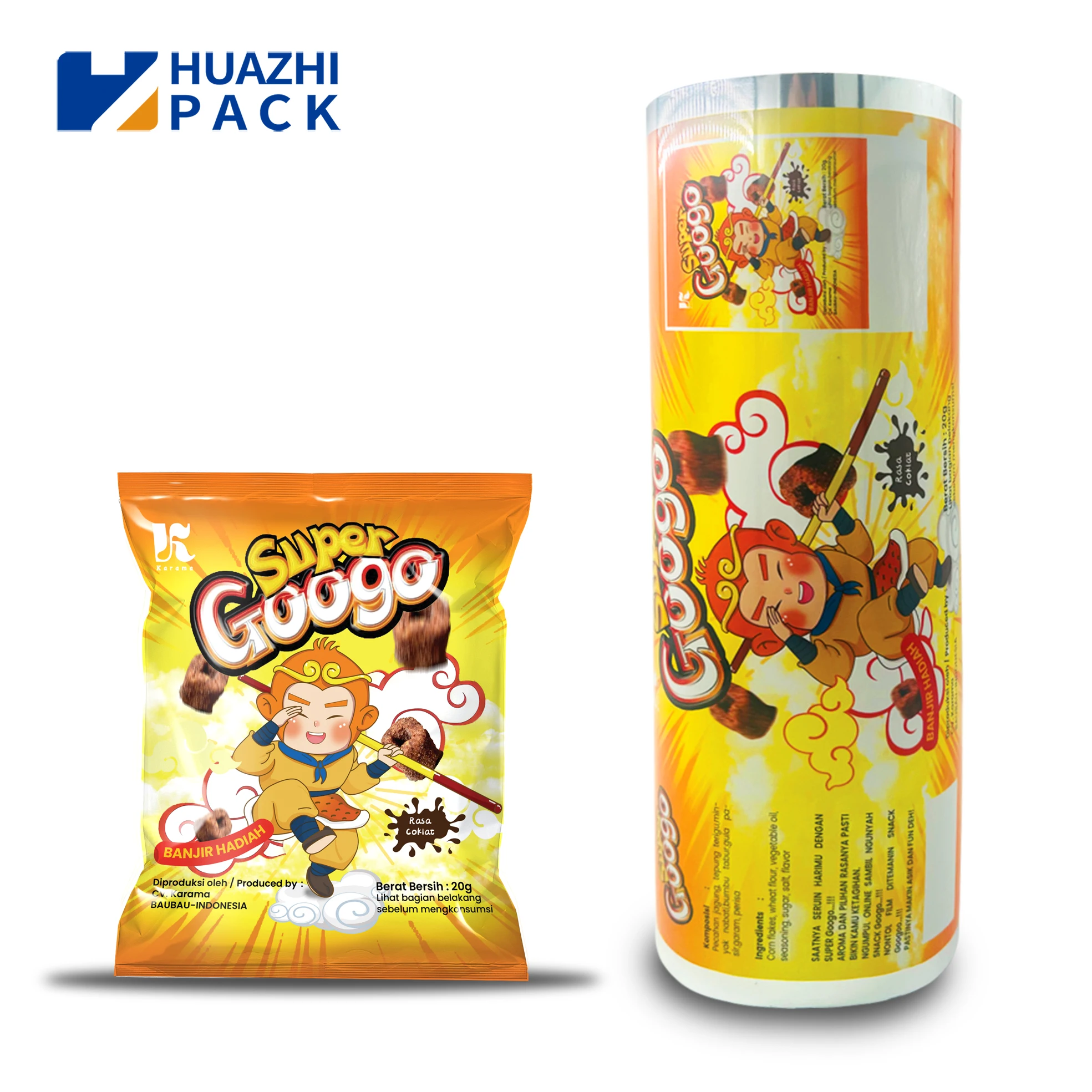 Printed Roll Stock PET/BOPP Foot Packaging Mylar Laminated Plastic Roll Film Color Printed Sachet Film Roll