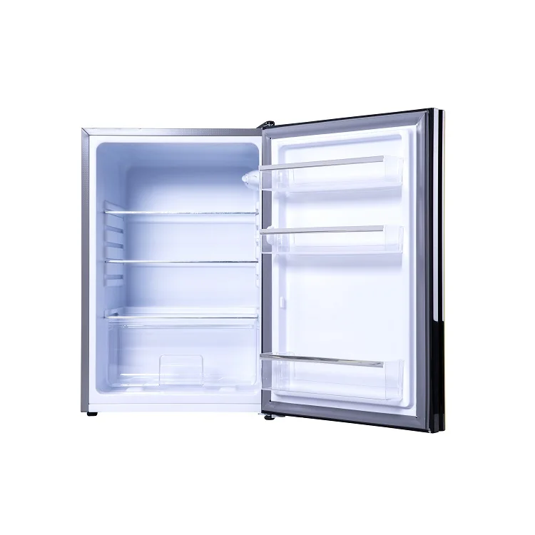Most popular single door fridge125 Liter colorful glass door fridge larder refrigerator handle BC-125K for home and hotel