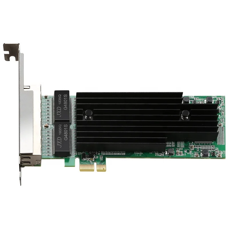 Pcie x1 1000m lan 4-портовый RJ45 Gigabit Ethernet PCI Express X1 серверный адаптер Сетевая карта Intel82575 T4 чипсет