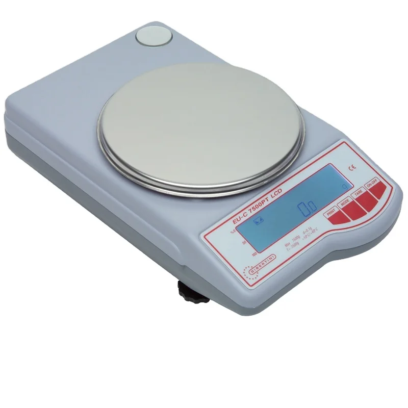 EU-C 7500 DR Gibertini Load Cell Scale Technical balance - with display LCD, High quality product, Made in Italy