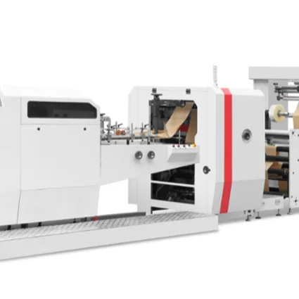 
RZJD-G350J Full Automatic High Speed Sharp Bottom Paper Bag Making Machine With Printing 