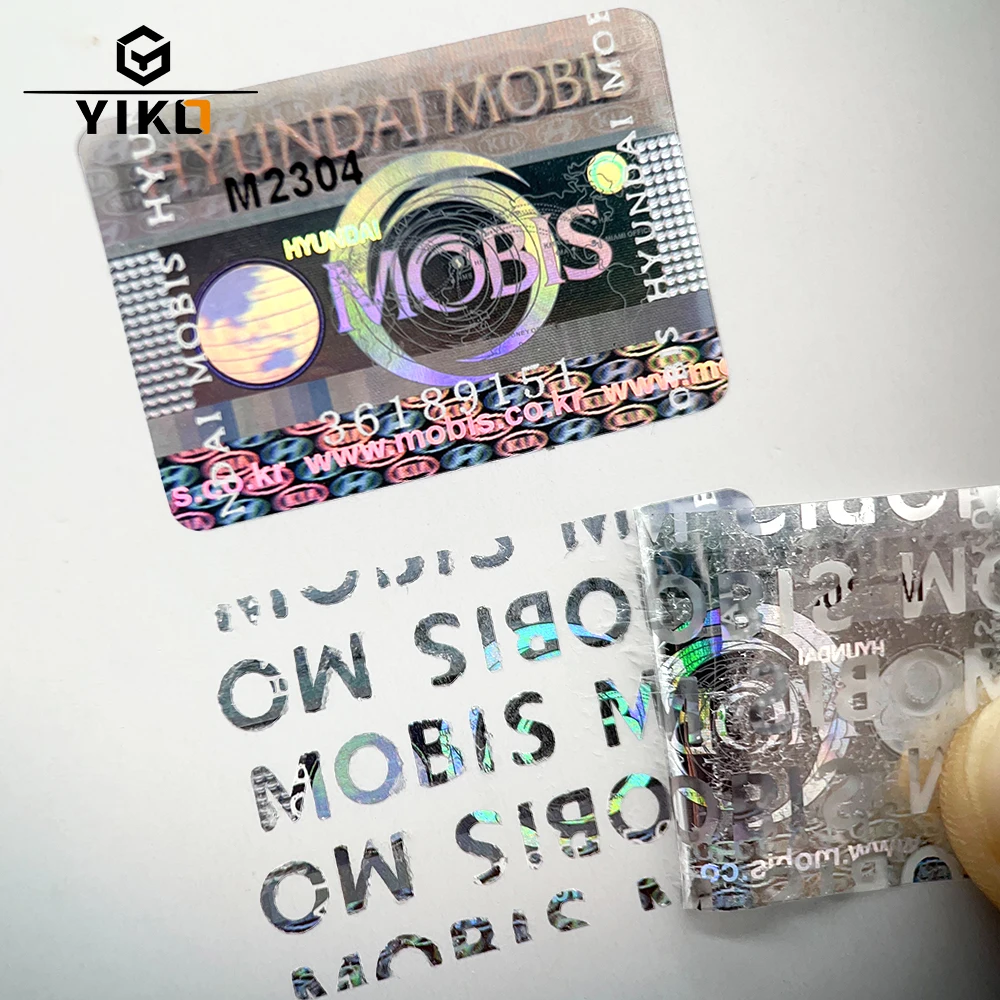 Custom Tamper Evident Pattern Hologram Labels Anti Counterfeiting Genuine Secure VOID Printing Security Seal Hologram Stickers