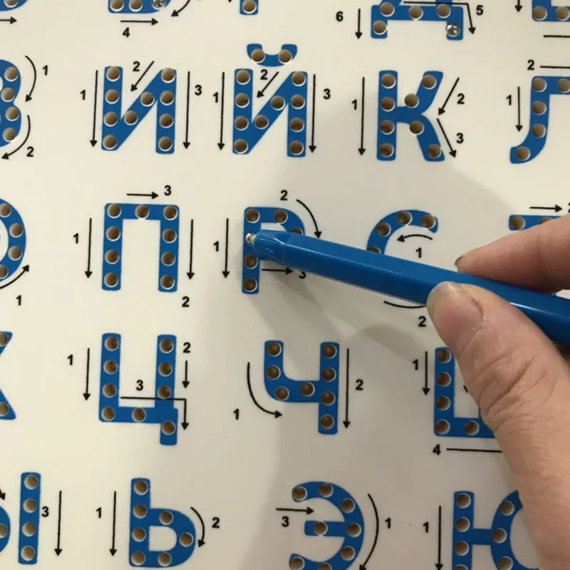 Russian Letter Alphabet Tracing Magpad Magnetic Drawing Board